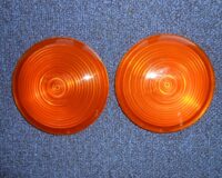 Bedford Military Truck Lorry Rubbolite Indicator Amber Lenses 6260